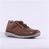 Imac Bologna Laced Shoe With Side Zip - Brown Navy